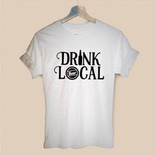 Load image into Gallery viewer, Less Think More Drink Drinking Drunk Beer Wine Harajuku T Shirt Funny T-shirt Women Clothing Casual Short Sleeve Tops Tees