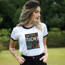 Load image into Gallery viewer, Teacher Tshirt For Women Harajuku Love Teach Fashion Female T-shirts Teacher Squad Clothes 2019 Summer Ulzzang Printed Tops Tees